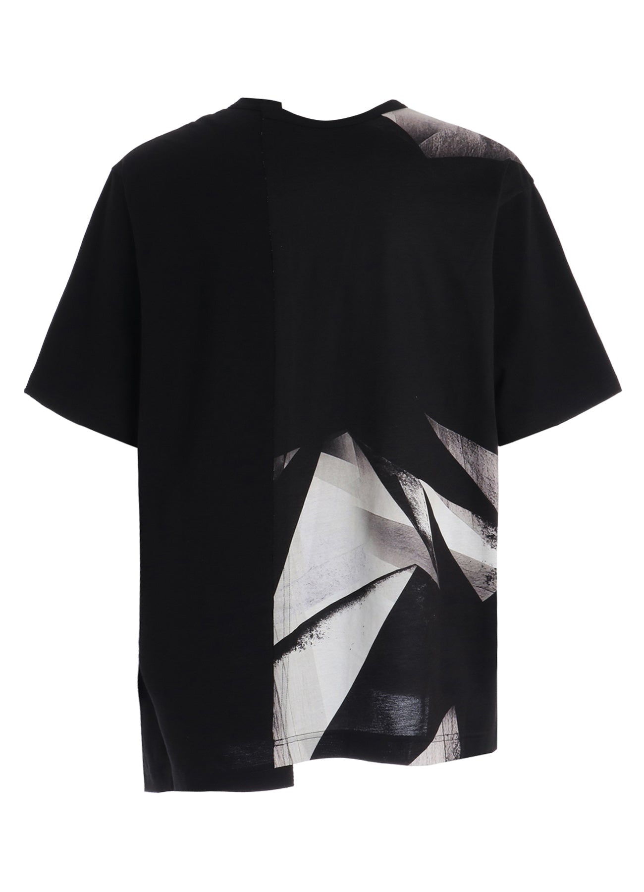 GEOMETRIC PRINT COTTON JERSEY SHORT SLEEVE T