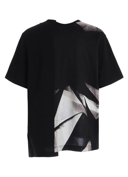 GEOMETRIC PRINT COTTON JERSEY SHORT SLEEVE T