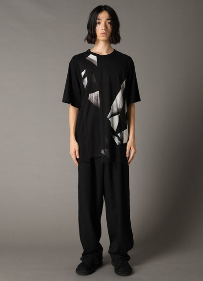 GEOMETRIC PRINT COTTON JERSEY SHORT SLEEVE T