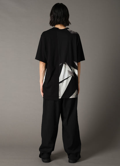 GEOMETRIC PRINT COTTON JERSEY SHORT SLEEVE T