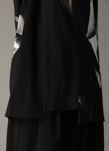 GEOMETRIC PRINT COTTON JERSEY SHORT SLEEVE T