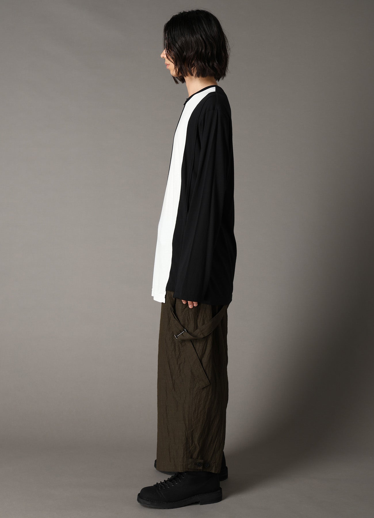 COMBINATION JERSEY LONG SLEEB T-SHIRT – THE SHOP YOHJI YAMAMOTO COMBINATION JERSEY LONG SLEEB T-SHIRT – THE SHOP YOHJI YAMAMOTO