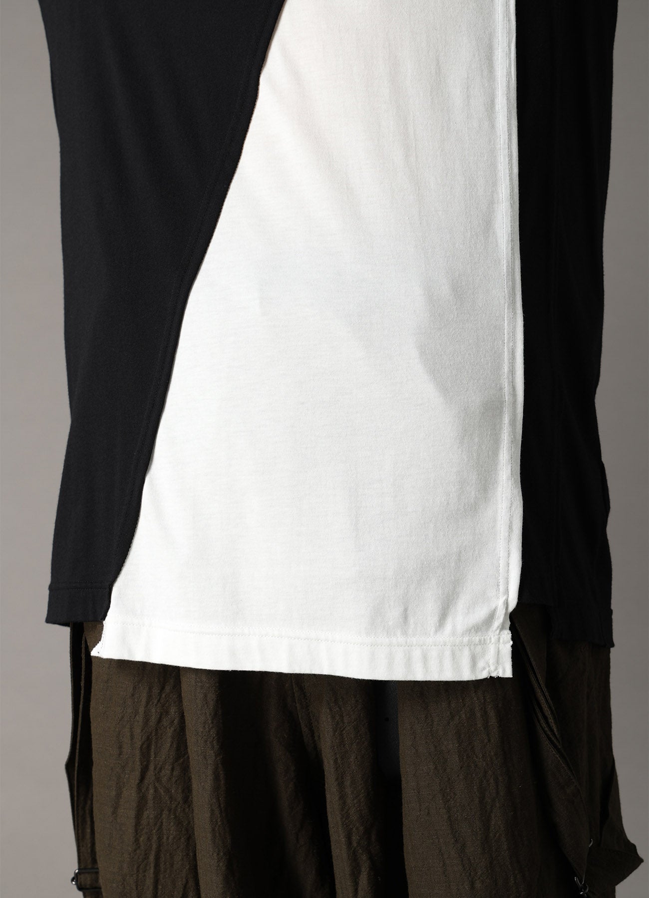 COMBINATION JERSEY LONG SLEEB T-SHIRT – THE SHOP YOHJI YAMAMOTO