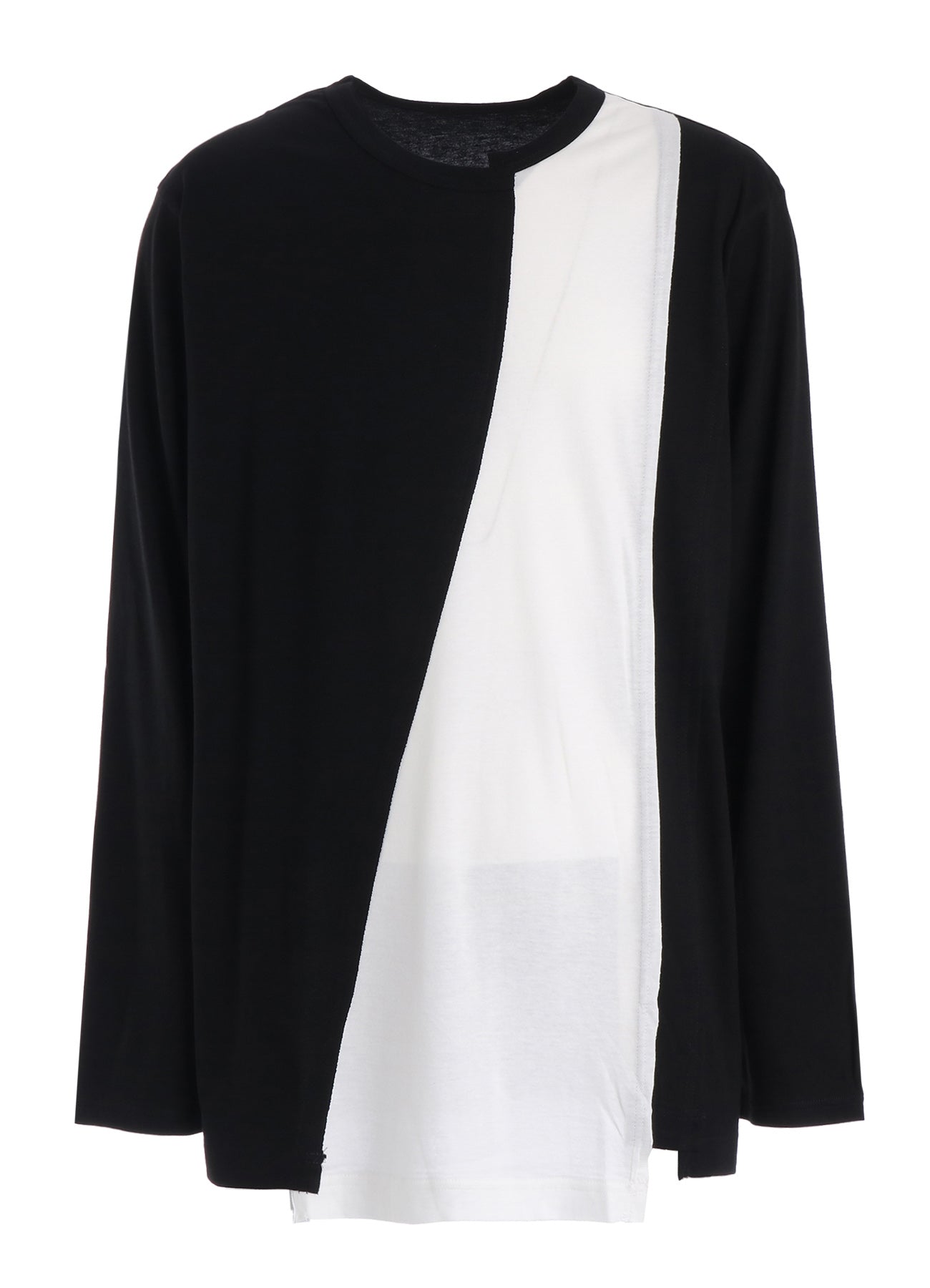 COMBINATION JERSEY LONG SLEEB T-SHIRT – THE SHOP YOHJI YAMAMOTO
