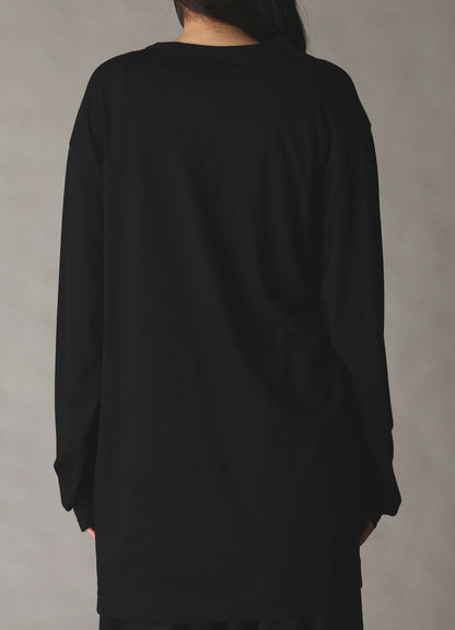 COMBINATION JERSEY LONG SLEEB T-SHIRT