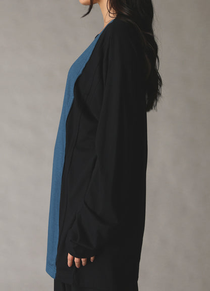 COMBINATION JERSEY LONG SLEEB T-SHIRT