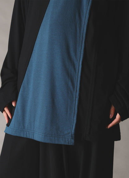 COMBINATION JERSEY LONG SLEEB T-SHIRT