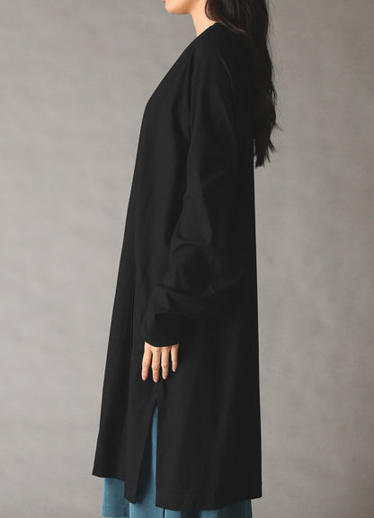 30 HARD TWIST STRETCH JERSEY LONG CARDIGAN