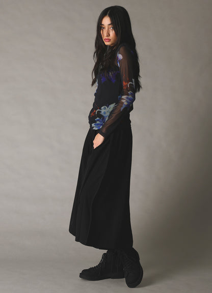 【1/16 10:00(JST) Release】LILY PATTERN SOFT TULLE LONG SLEEVE T