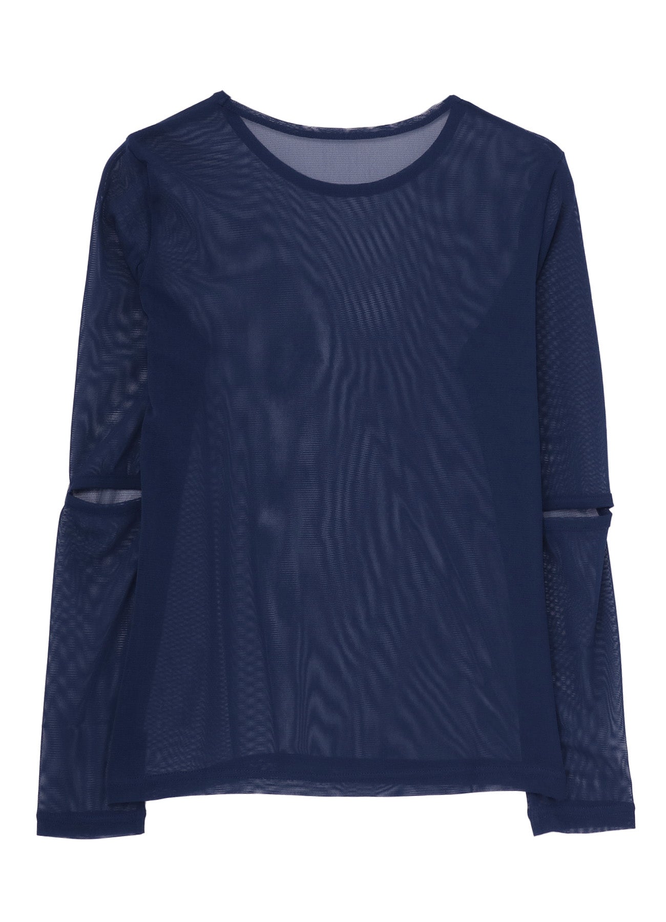 SOFT TULLE ELBOW CUT-OUT TOP