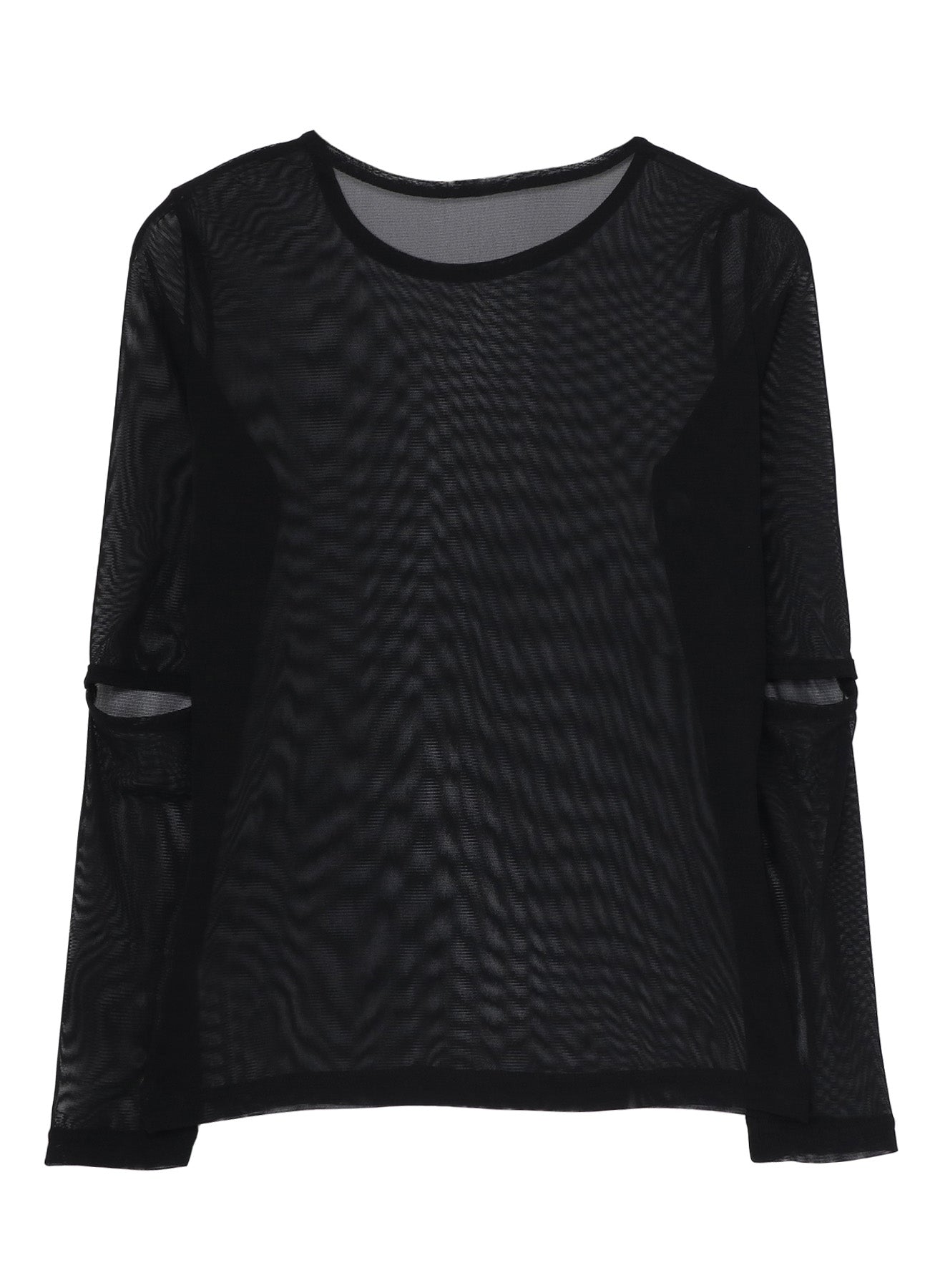 SOFT TULLE ELBOW CUT-OUT TOP