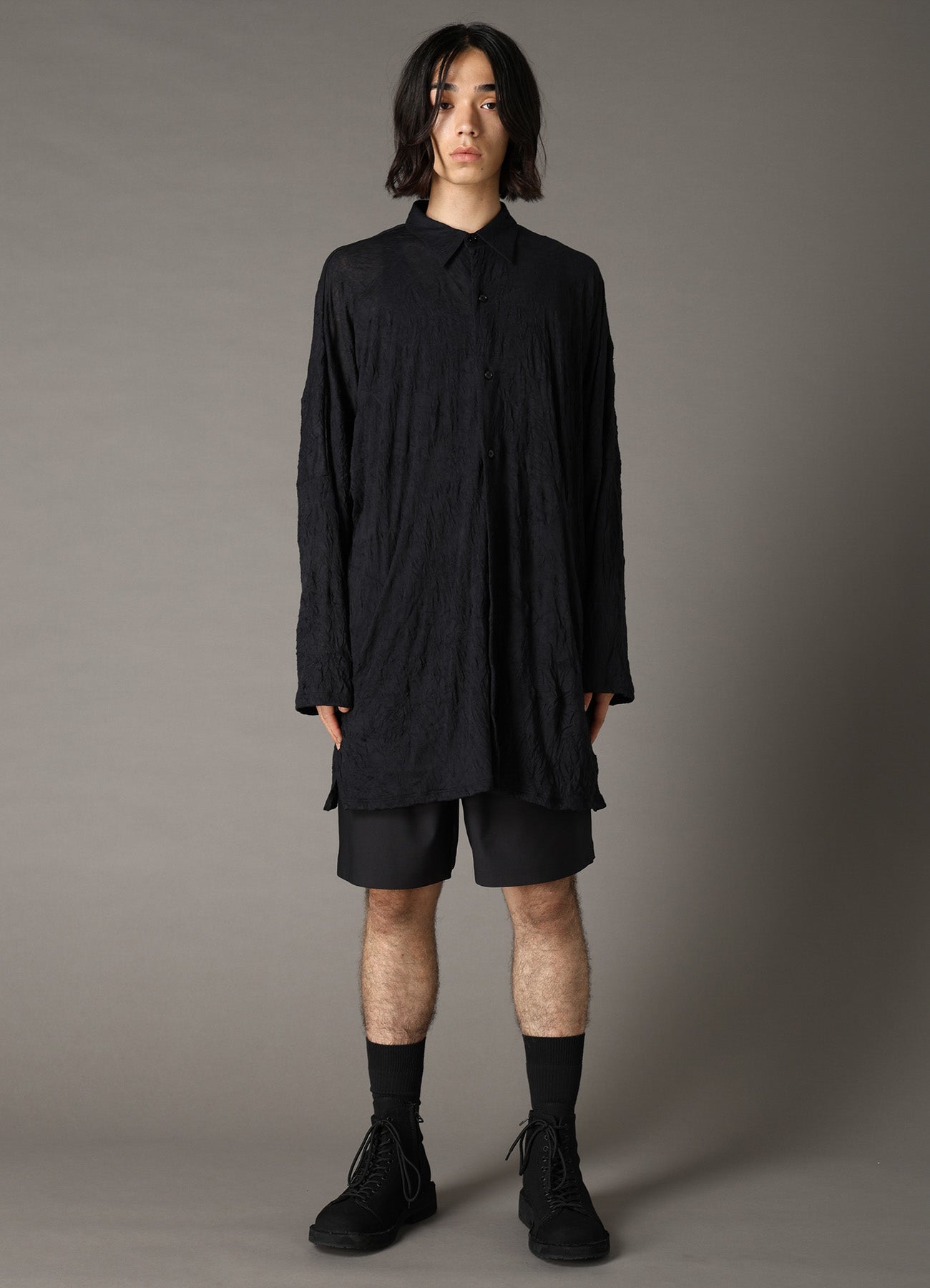 T/C WASHER JERSEY FRONT BUTTON SHIRT