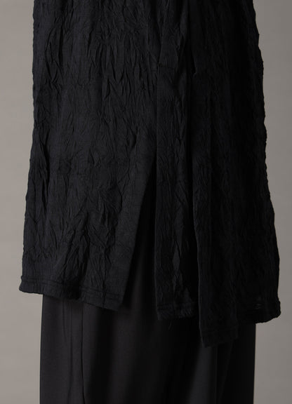 T/C WASHER JERSEY FRONT DRAPE SHIRT