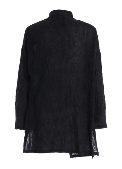 T/C WASHER JERSEY FRONT DRAPE SHIRT