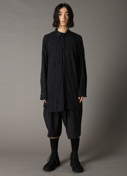 T/C WASHER JERSEY FRONT DRAPE SHIRT