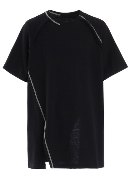 SLUB JERSEY RAGLAN SHORT-SLEEVE T-SHIRT