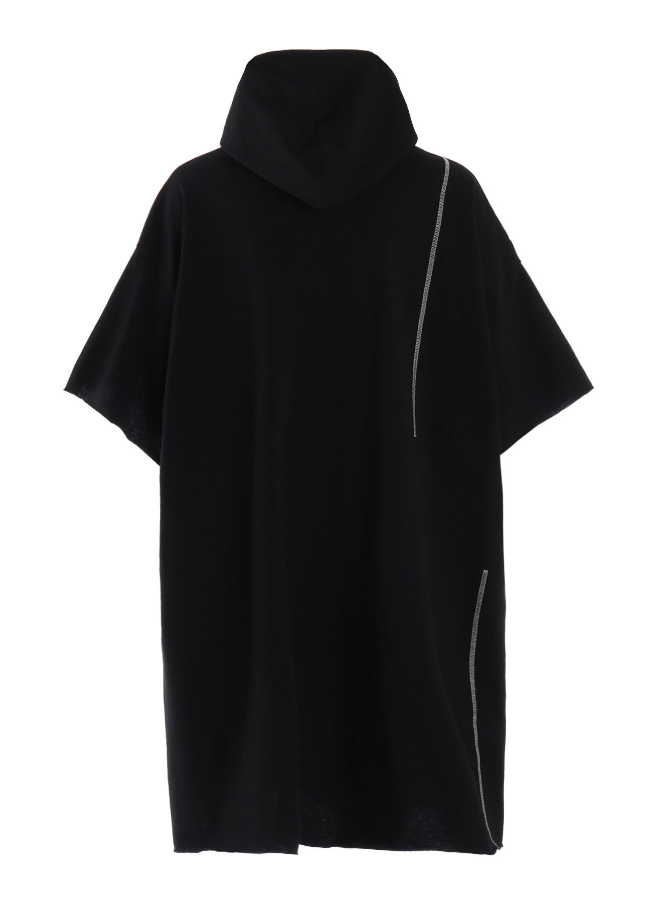 SLUB JERSEY LONG HOODIE WITH CHEST POCKET