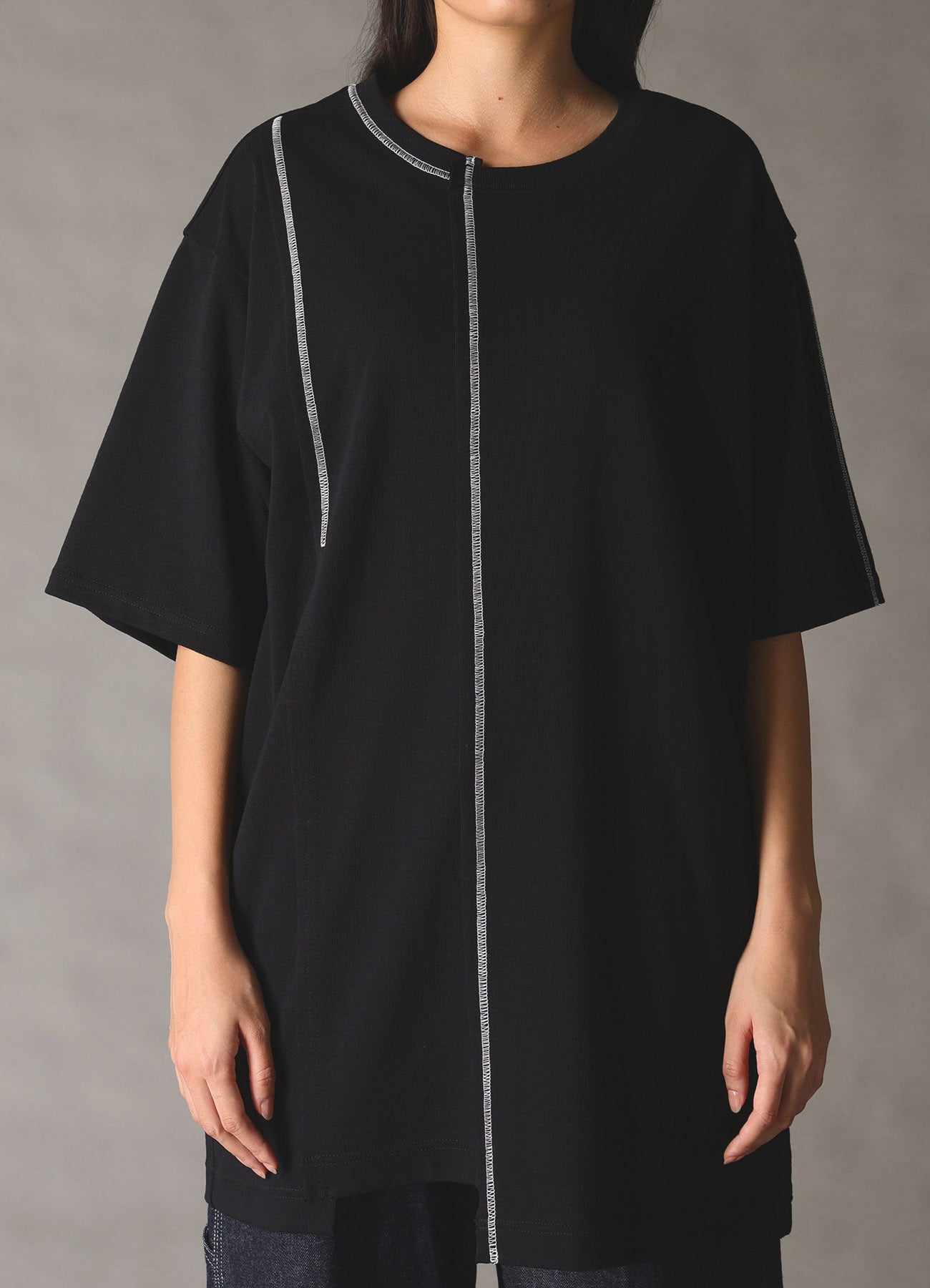 SLUB JERSEY SWITCHING T-SHIRT – THE SHOP YOHJI YAMAMOTO