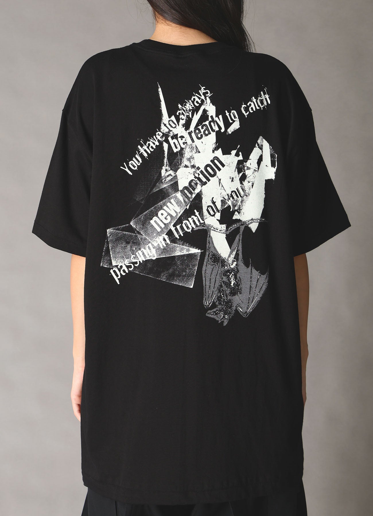 トップス 00s japanese label t-shirt decoration JERSEY BAT T-SHIRT – THE SHOP YOHJI YAMAMOTO