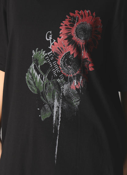 JERSEY SUNFLOWER T-SHIRT