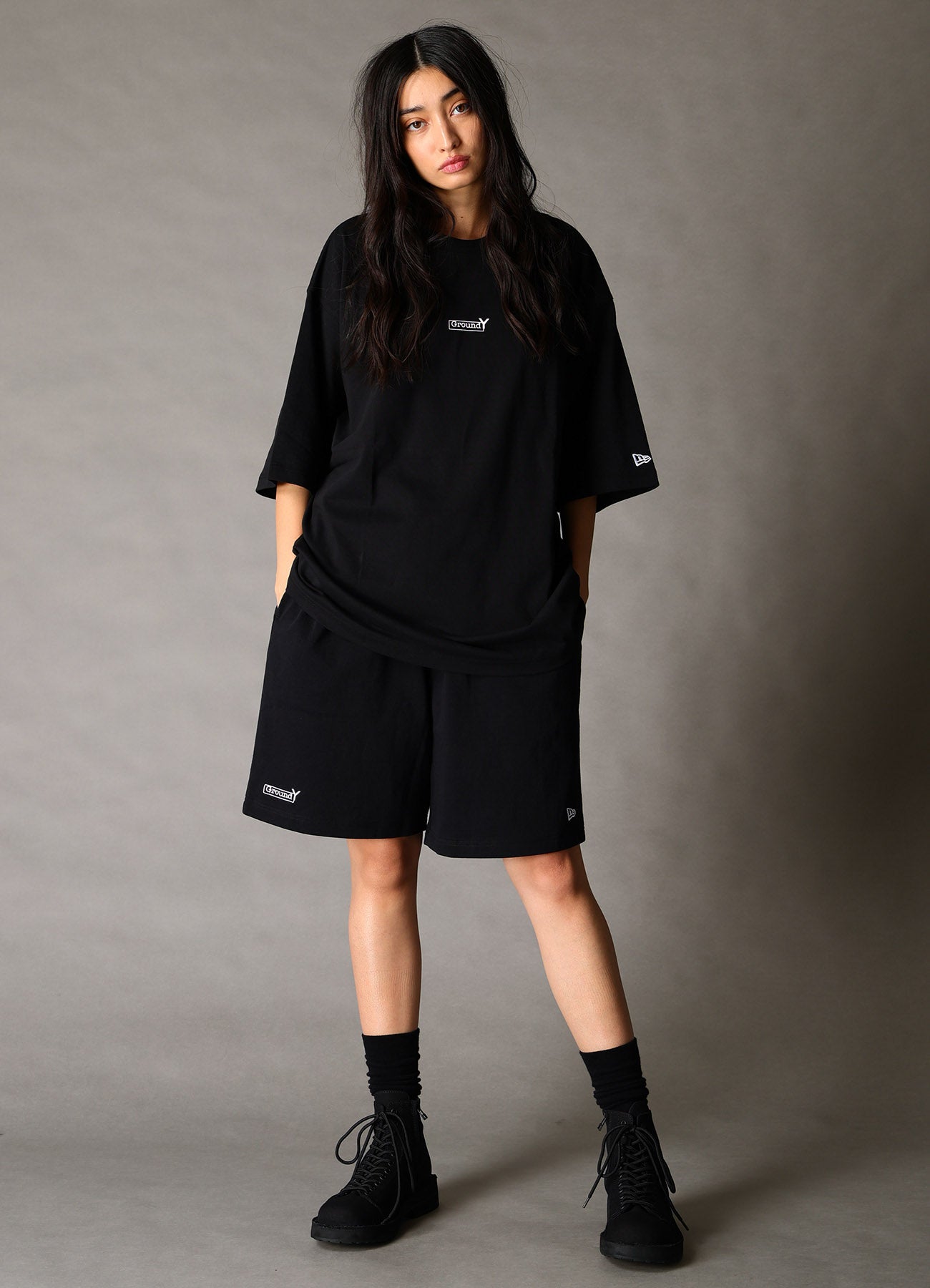 Ground Y ブラック カットソー GA-T24-040 ヨウジヤマモト Ground Y