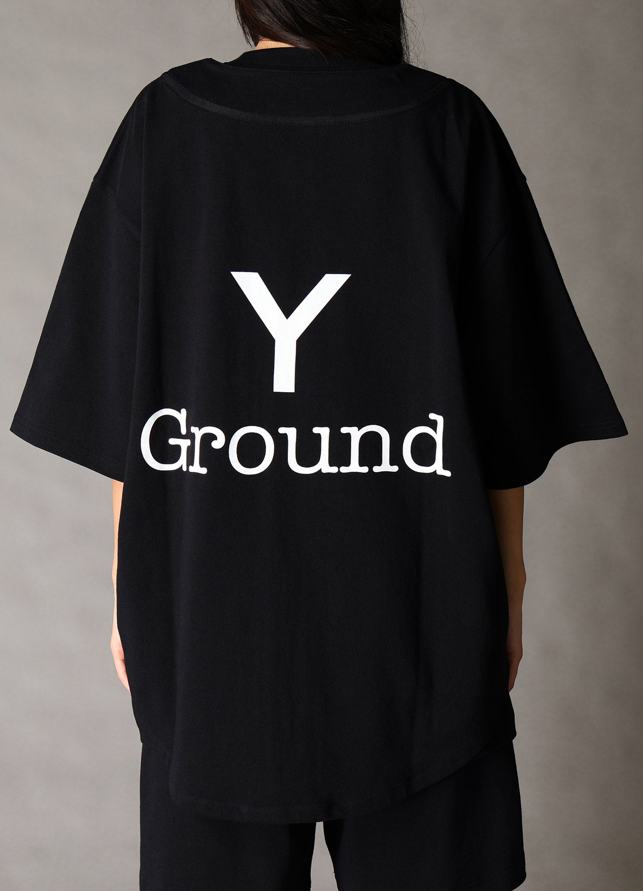 ground y yohji yamamotoオーバーTシャツ Ground Y×NEW ERA Ground Y BACK LOGO BASE BALL SHIRT – THE SHOP