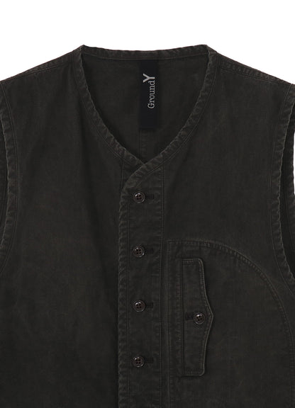 COTTON RIP PRODUCT PIGMENT DYED PIPING VEST