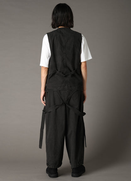 COTTON RIP PRODUCT PIGMENT DYED PIPING VEST