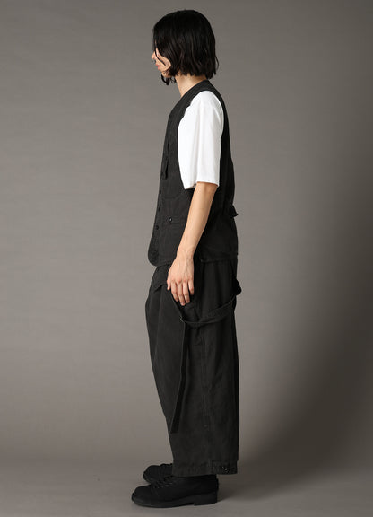 COTTON RIP PRODUCT PIGMENT DYED PIPING VEST