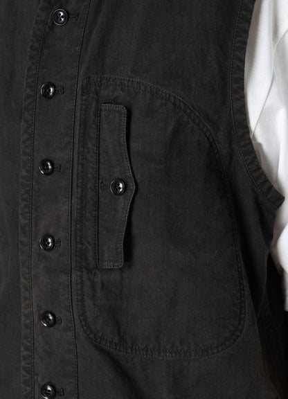 COTTON RIP PRODUCT PIGMENT DYED PIPING VEST
