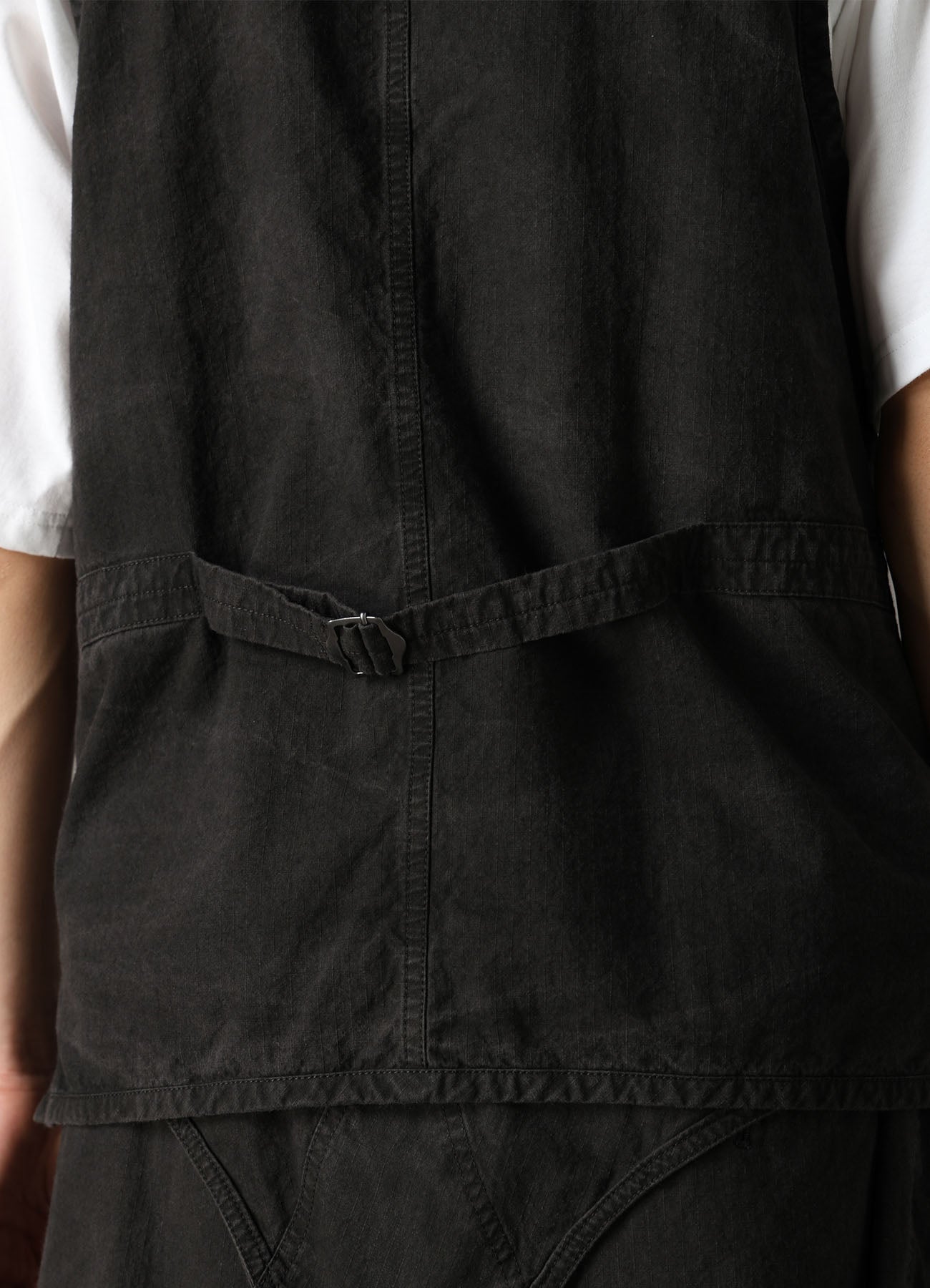 COTTON RIP PRODUCT PIGMENT DYED PIPING VEST – THE SHOP YOHJI YAMAMOTO