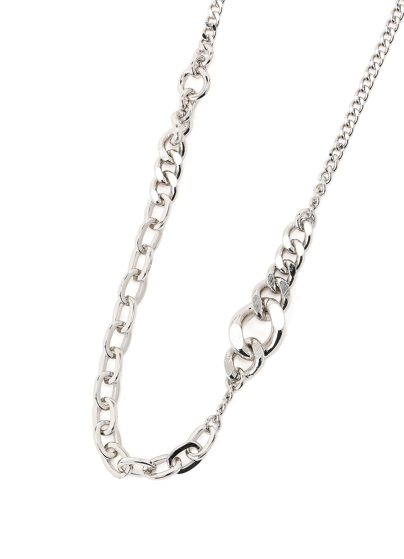 BRASS MIXED CHAIN NECKLACE