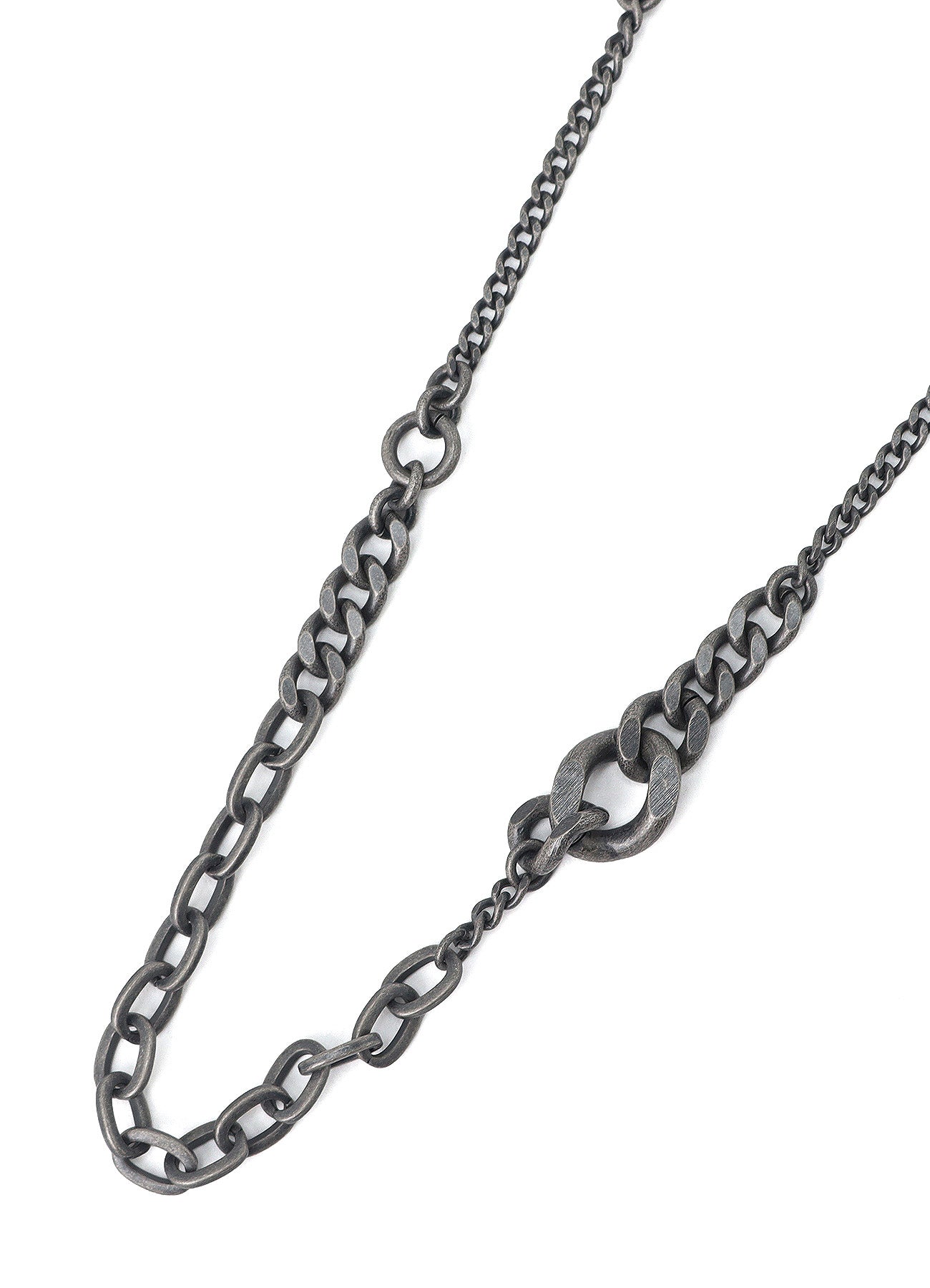 BRASS MIXED CHAIN NECKLACE