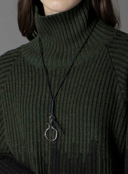 BRASS GLASS HOLDER NECKLACE