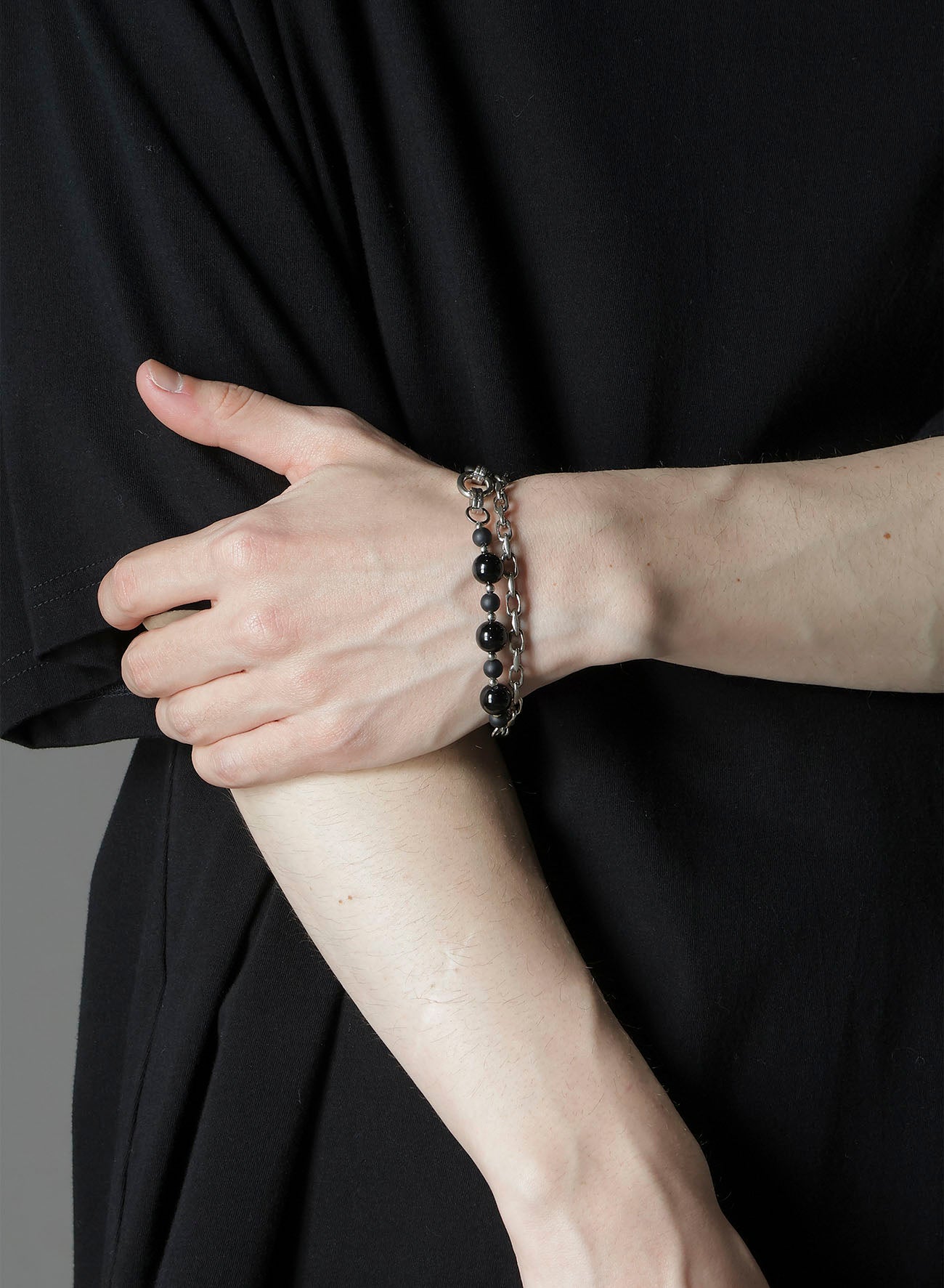 BRASS BEADS CHAIN BRACELET A