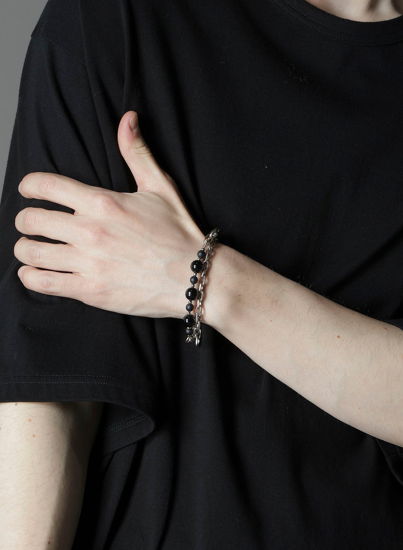 BRASS BEADS CHAIN BRACELET A
