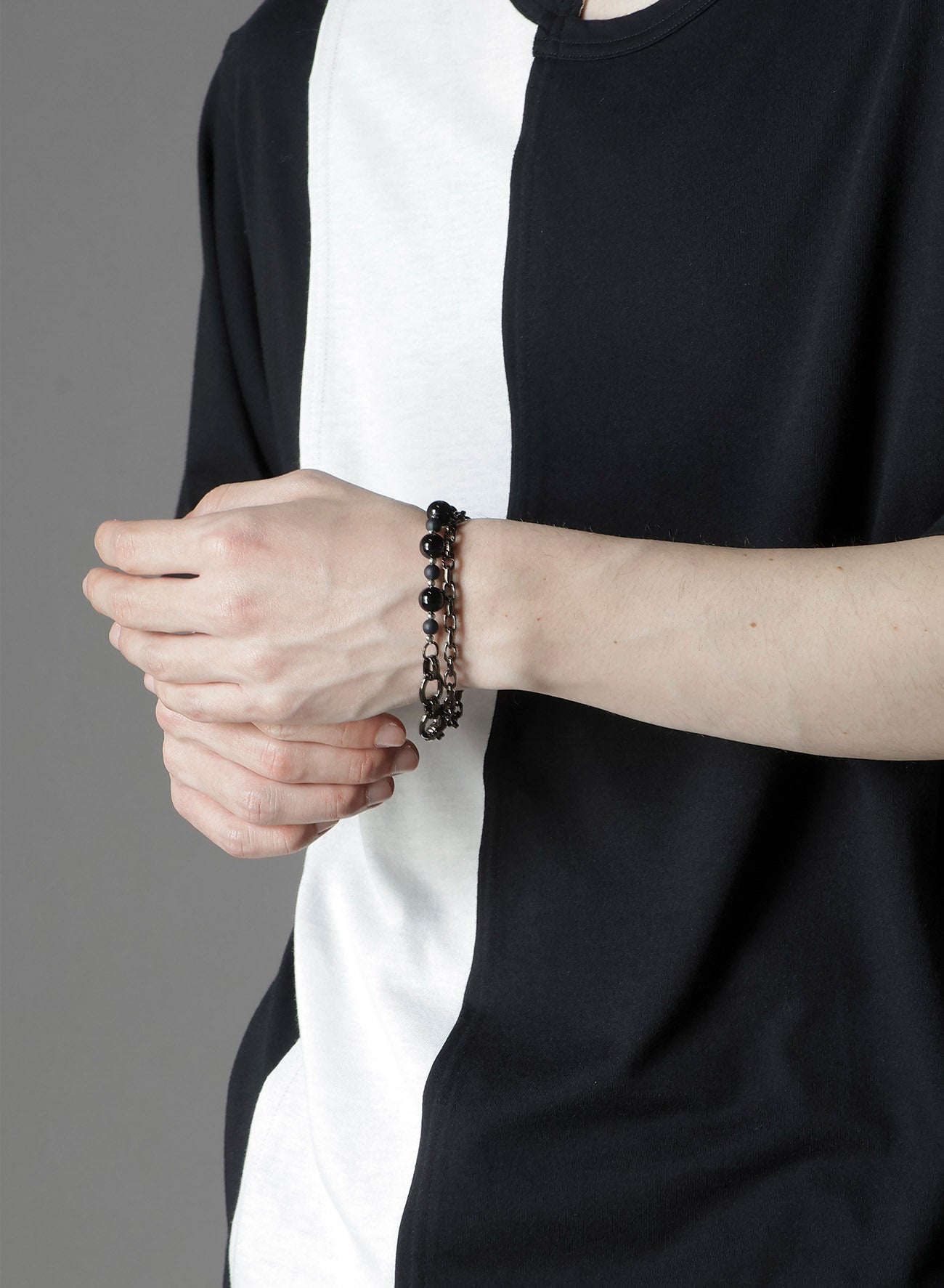BRASS BEADS CHAIN BRACELET A