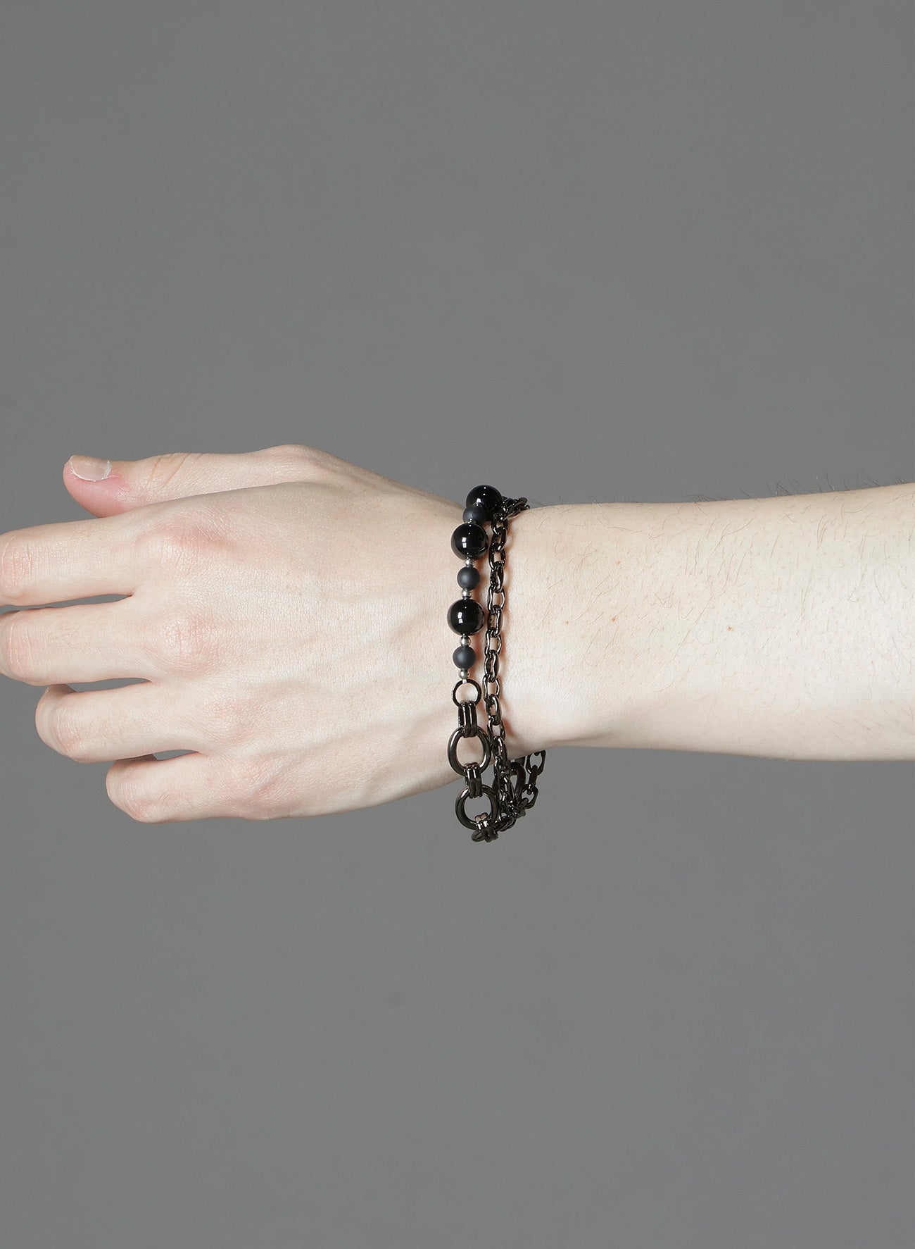 BRASS BEADS CHAIN BRACELET A