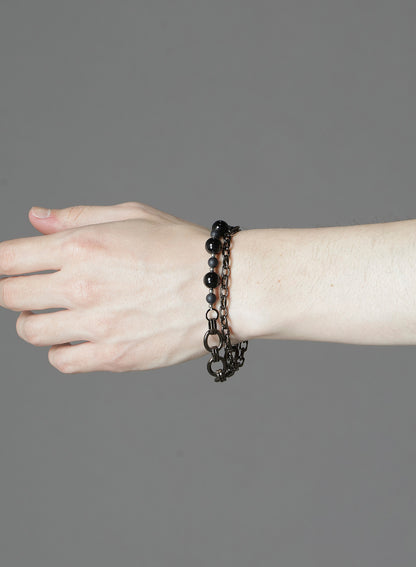 BRASS BEADS CHAIN BRACELET A
