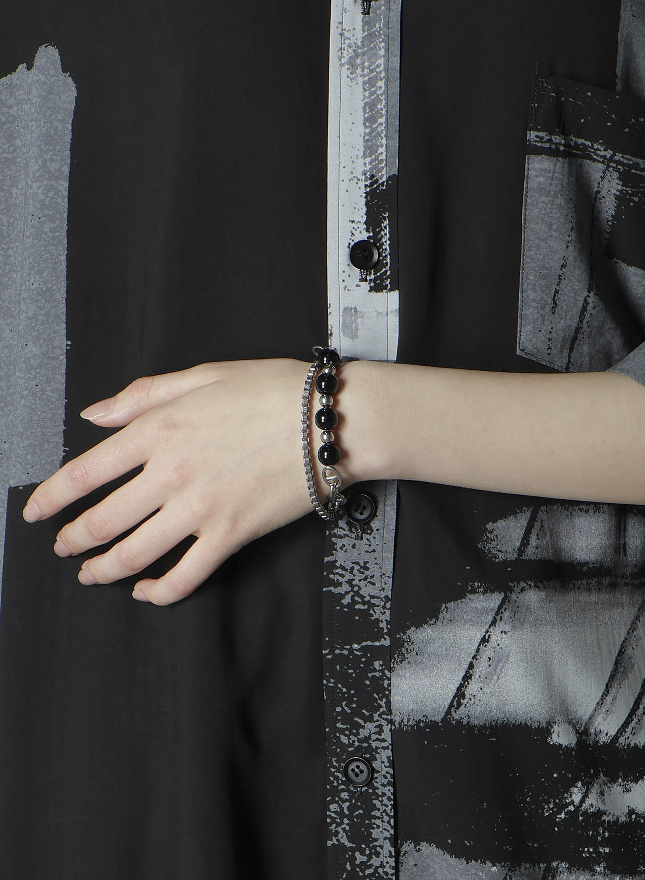 BRASS BEADS CHAIN BRACELET B