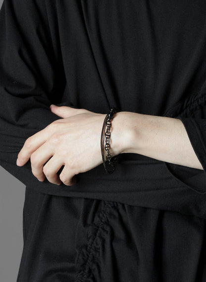 BRASS BEADS CHAIN BRACELET C