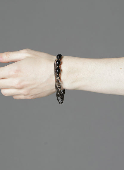 BRASS BEADS CHAIN BRACELET C