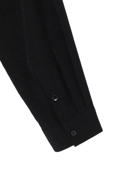 CREPE DE CHINE LEFT FRONT DRAPE SHIRT