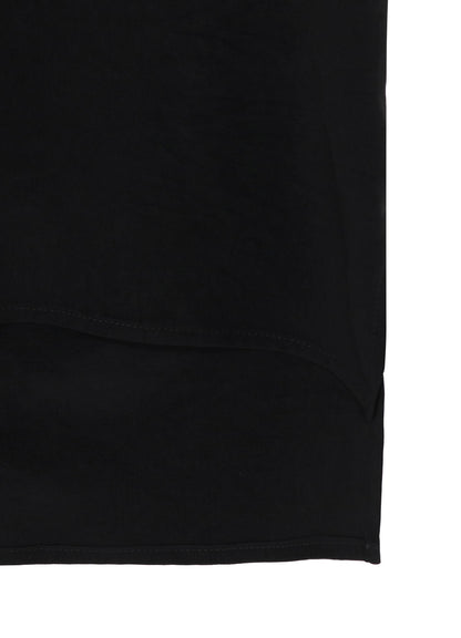 CREPE DE CHINE LEFT FRONT DRAPE SHIRT
