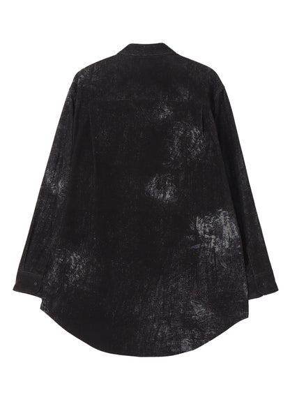 NARROW RIBS CORDUROY OPEN ZIP STANDARD BIG SHIRT