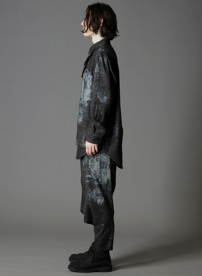 NARROW RIBS CORDUROY OPEN ZIP STANDARD BIG SHIRT