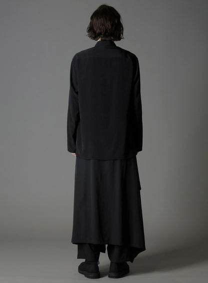 CREPE DE CHINE SHAKA BUTTON SHIRT