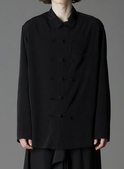 CREPE DE CHINE SHAKA BUTTON SHIRT