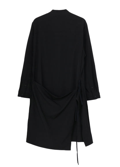 WOOL GABARDINE 3WAY LONG SHIRT