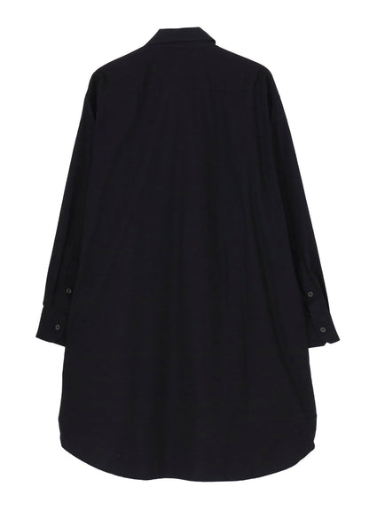 SWITCHING MATERIAL FRONT PANAL STANDARD BLACK SHIRT